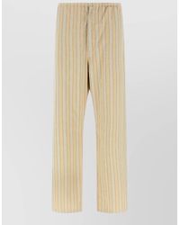 Maison Margiela - Striped Pajama Trousers Button Detail Back Pocket - Lyst