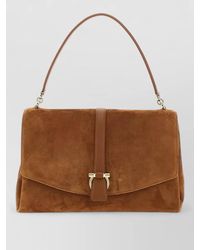 Ferragamo - Th L Shoulder Bag Suede Handle - Lyst