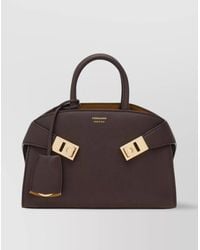 Ferragamo - The Hug Bag Mini Leather Tote Bag - Lyst