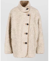 Low Classic - Faux Fur Coat - Lyst