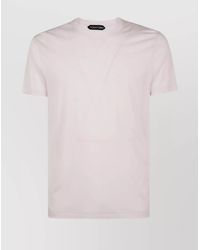 Tom Ford - Crewneck T-Shirt With Short Sleeves And Plain Design - Lyst
