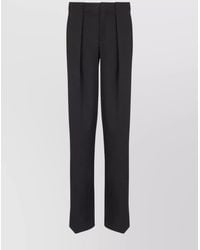Balmain - Wool Trousers Featuring Pleat Detailing - Lyst