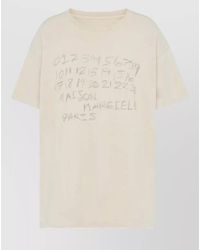 Maison Margiela - Cotton Printed Short-Sleeve T-Shirt - Lyst