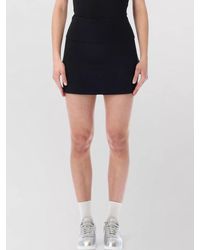 Nike - Ribbed Fitted Mid-Rise Mini Skort - Lyst