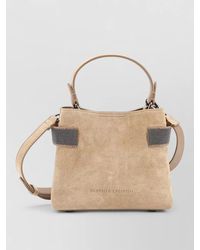 Brunello Cucinelli - Shoulder Bucket Bag Adjustable Strap Top Handle - Lyst