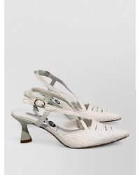 LA ROSE - Moritz Pointed Toe Slingback Strappy Pumps - Lyst