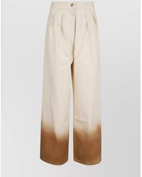 Alanui - Denim High-Rise Wide-Leg Jeans - Lyst