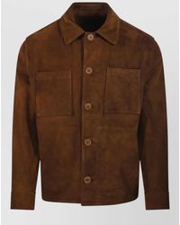 Salvatore Santoro - Shearling Leather Coat - Lyst
