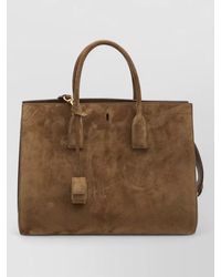 Saint Laurent - Sac De Jour Large Leather Tote Bag - Lyst