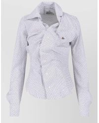 Vivienne Westwood - Long Sleeve Striped Casual Top Design - Lyst