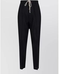 Rick Owens - Wool Straight-Leg Drop-Crotch Trousers - Lyst