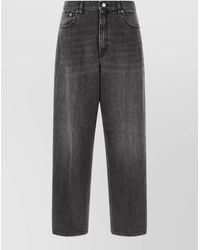 Fabiana Filippi - Wide-Leg Straight-Leg Denim Jeans - Lyst