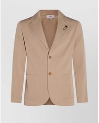 Lardini - Lapel Button Front Textured Pockets Suit - Lyst