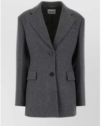 Miu Miu - Dark Wool Blazer - Lyst