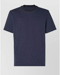Fendi - Cotton Piqué Regular-Fit Logo-Print T-Shirt - Lyst