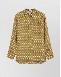 Max Mara - Silk Reversible Printed Shirt - Lyst