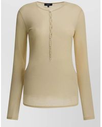 Soeur - Ribbed Long-Sleeve Cotton T-Shirt - Lyst
