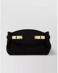 Ferragamo - The Hug Bag Calf Hair Clutch Bag - Lyst