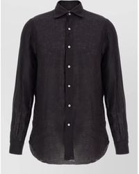 Finamore 1925 - Gaeta Shirt Long Sleeves Button Cuffs Sheer - Lyst