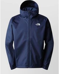 The North Face - Hooded Silk Nylon Coat Elastic Cuffs - Lyst