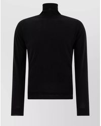John Smedley - Merino Wool Fine-Knit Turtleneck Jumper - Lyst