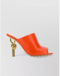 Bottega Veneta - Leather Knot Mules - Lyst