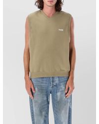 Magliano - Sleeveless V-Neck Ribbed Hem Knitwear - Lyst