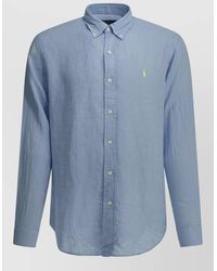 Polo Ralph Lauren - Logo Shirt Long Sleeves Button Collar - Lyst