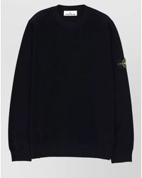 Stone Island - Cotton Logo Patch Jumper - Lyst