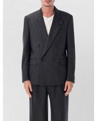 Lardini - Virgin Wool Double-Breasted Blazer - Lyst