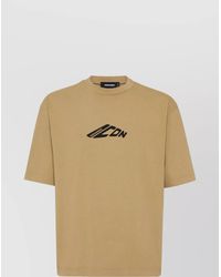 DSquared² - Cotton Logo Print Crew Neck Short Sleeve T-Shirt - Lyst
