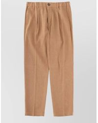 Herno - Tailored Trousers Pleated Front Belt Loops - Lyst