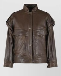 Salvatore Santoro - Leather Single-Breasted Coat - Lyst
