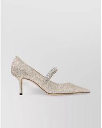 Jimmy Choo - Crystal Strap Bing 65 Pumps Glitter Fabric - Lyst