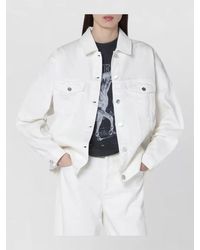 Anine Bing - Collared Jacket Chest Pockets Long Sleeves - Lyst