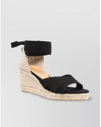 Castañer - Canvas Espadrille Wedge Sandals - Lyst