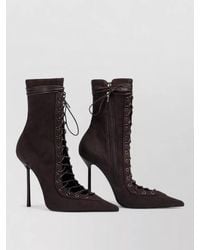 Le Silla - Suede Lace-Up Ankle Boots - Lyst
