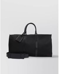 Kiton - Nylon Duffle Bag Leather Accents - Lyst