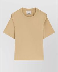 Isabel Marant - Cotton Ribbed Crew-Neck Short-Sleeve T-Shirt - Lyst