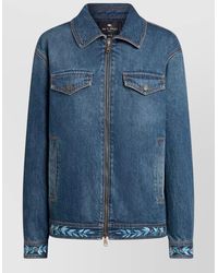 Etro - Denim Loose-Fit Jacket - Lyst