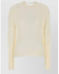 Lanvin - Cashmere Blend Crew Neck Sweater Ribbon - Lyst