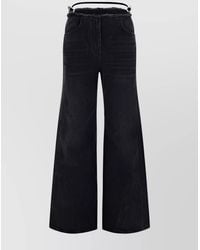 Givenchy - Denim High-Rise Wide-Leg Jeans - Lyst