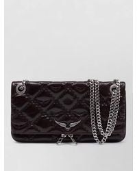 Zadig & Voltaire - Rock Ii Leather Quilted Chain Shoulder Bag - Lyst