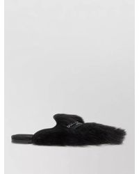 Dolce & Gabbana - Fur Texture Flat Sole Home Slippers - Lyst