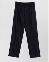 Golden Goose - Wide Leg Trousers With Pinstripes And Pockets - Lyst