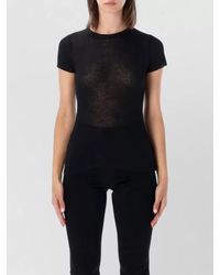 James Perse - Cashmere Cotton Fine Ribbed Slim Fit Short Sleeve T-Shirt - Lyst
