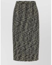 Gucci - Bouclé Midi Pencil Skirt - Lyst