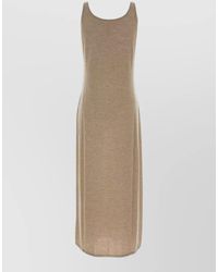 The Row - Cashmere Nareen Dress Midi Scoop Neck Sleeveless - Lyst