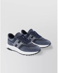 Hogan - Low Top Leather And Suede Sneakers - Lyst