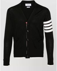 Thom Browne - Fine-Knit Relaxed-Fit Wool V-Neck Cardigan - Lyst